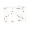 Recibidor Home ESPRIT Blanco Dorado 120 x 40 x 80 cm