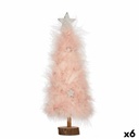 Árbol de Navidad Krist+ 21XD023 Rosa Madera Plástico 9 x 34 x 9 cm (6 Unidades)