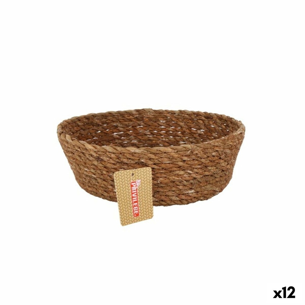 Multi-purpose basket Privilege   wicker Circular ø 22 x 8 cm (12 Units)