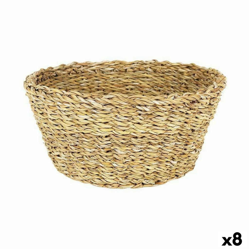 Multi-purpose basket Privilege Privilege Brown wicker 30 x 30 x 13 cm (8 Units)