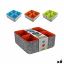 Organizador Multiusos Confortime Fieltro 25,2 x 25 x 10 cm (5 Piezas) (6 Unidades)