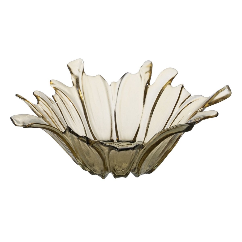 Centro de Mesa Oliva Cristal 28 x 28 x 10,5 cm
