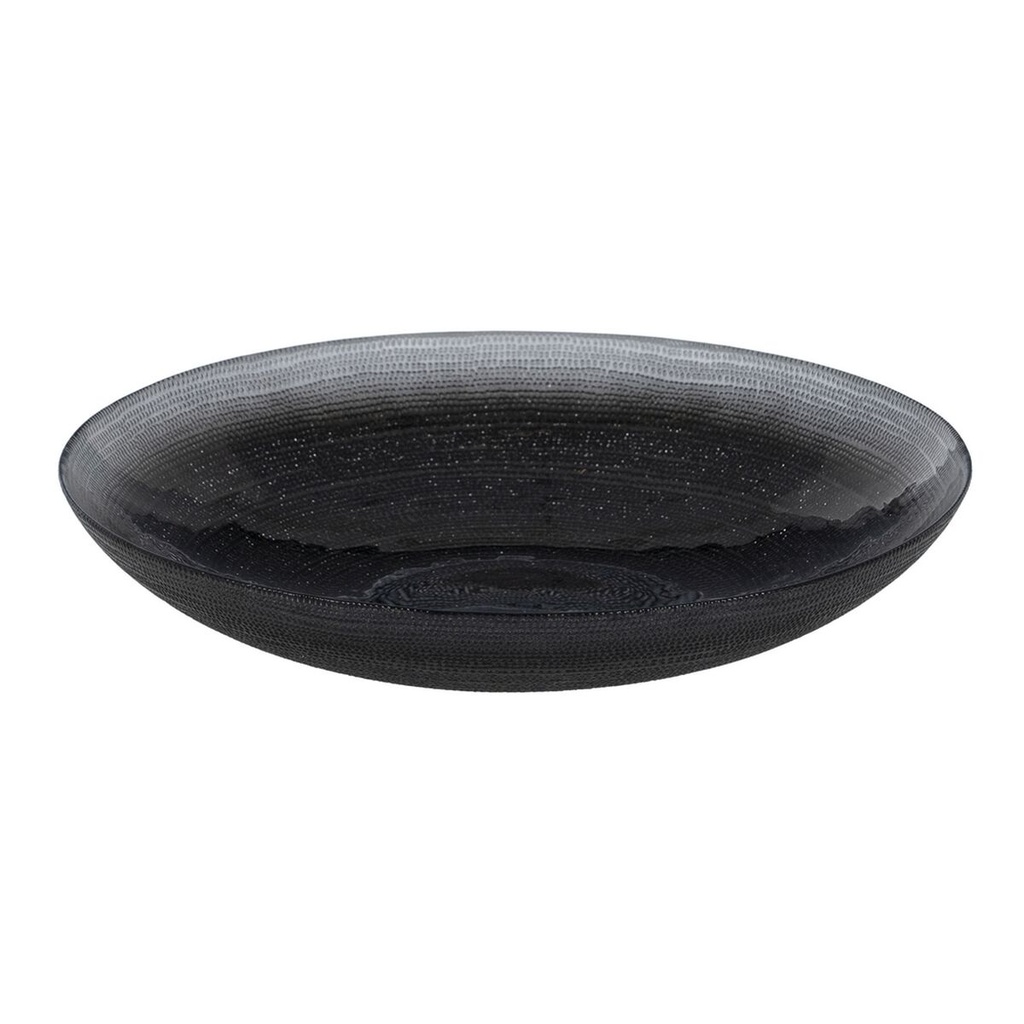 Centro de Mesa Negro Cristal 39,5 x 39,5 x 7,5 cm