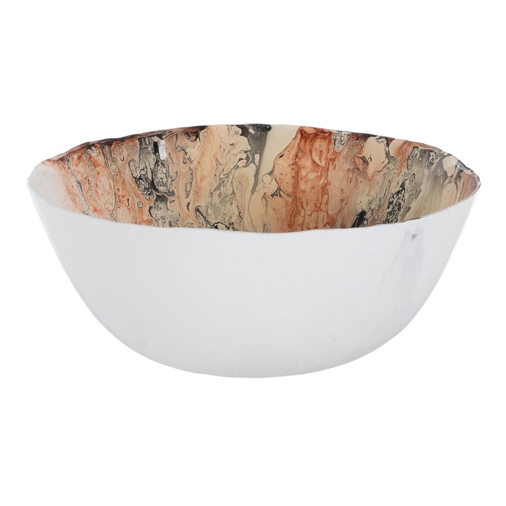 Centro de Mesa Salmón Cristal 28 x 28 x 12 cm