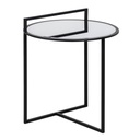 Small Side Table Black Iron Mirror 59 x 59 x 67,5 cm