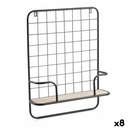 Shelves Vinthera Moa Steel Black Metal 42,5 x 12 x 56 cm (8 Units)