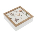 Decorative box Versa MDF Wood Flowers