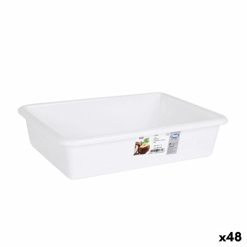 Set of organiser trays Dem Bobby 2 L 26 x 19 x 5 cm (48 Units)