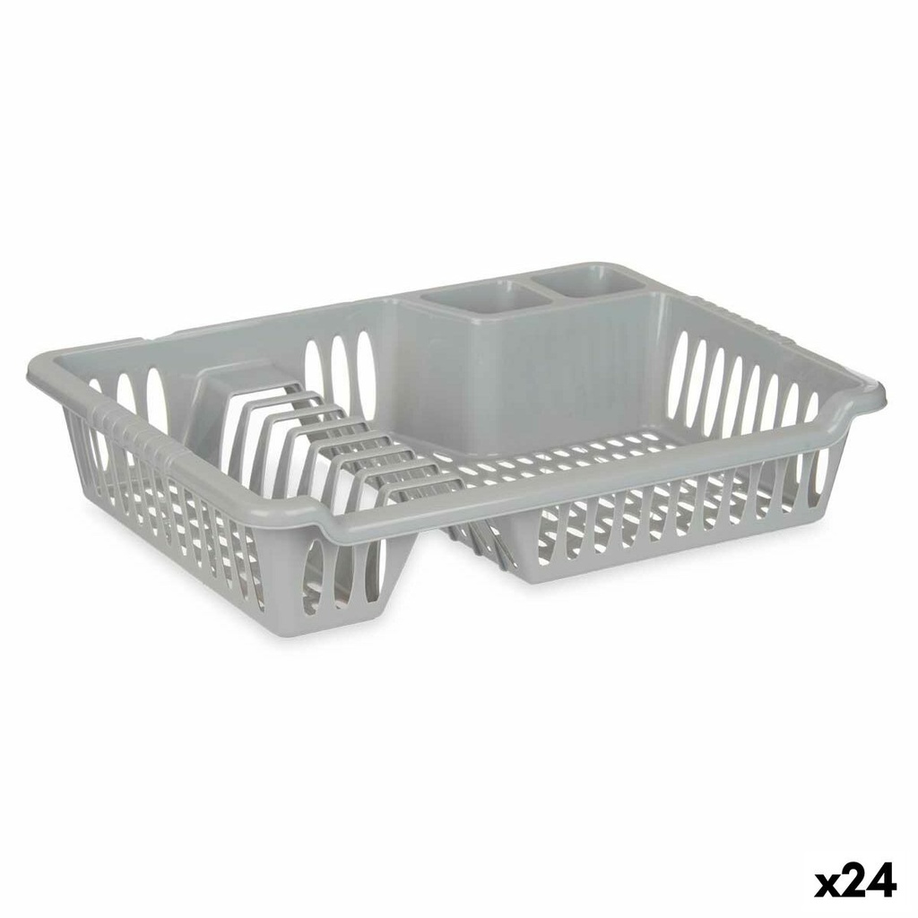 Draining Rack for Kitchen Sink Kinvara YMA04 1098 01 Silver 40 x 8 x 29,5 cm (24 Units)