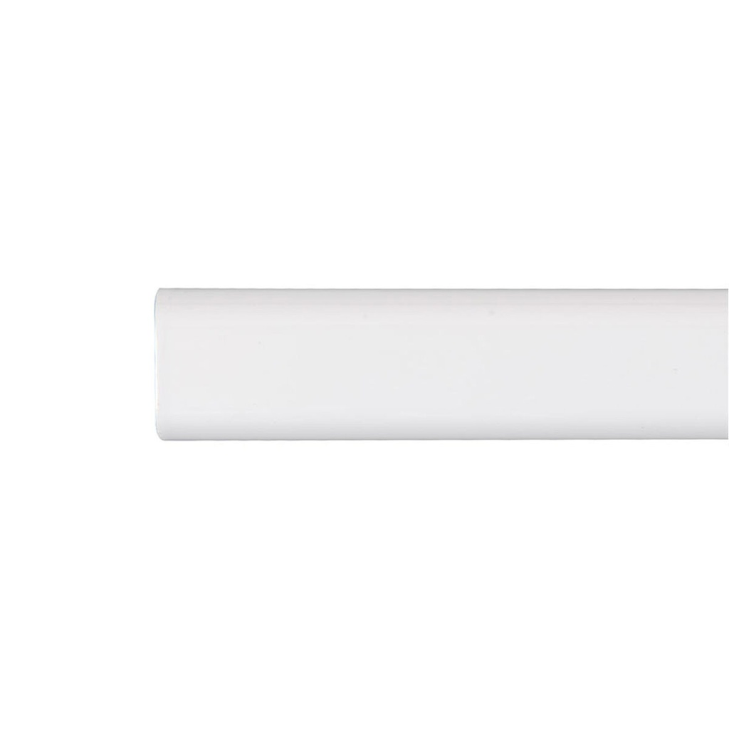Wardrobe rail Stor Planet Cintacor White Oval 150 cm 15 x 25 mm