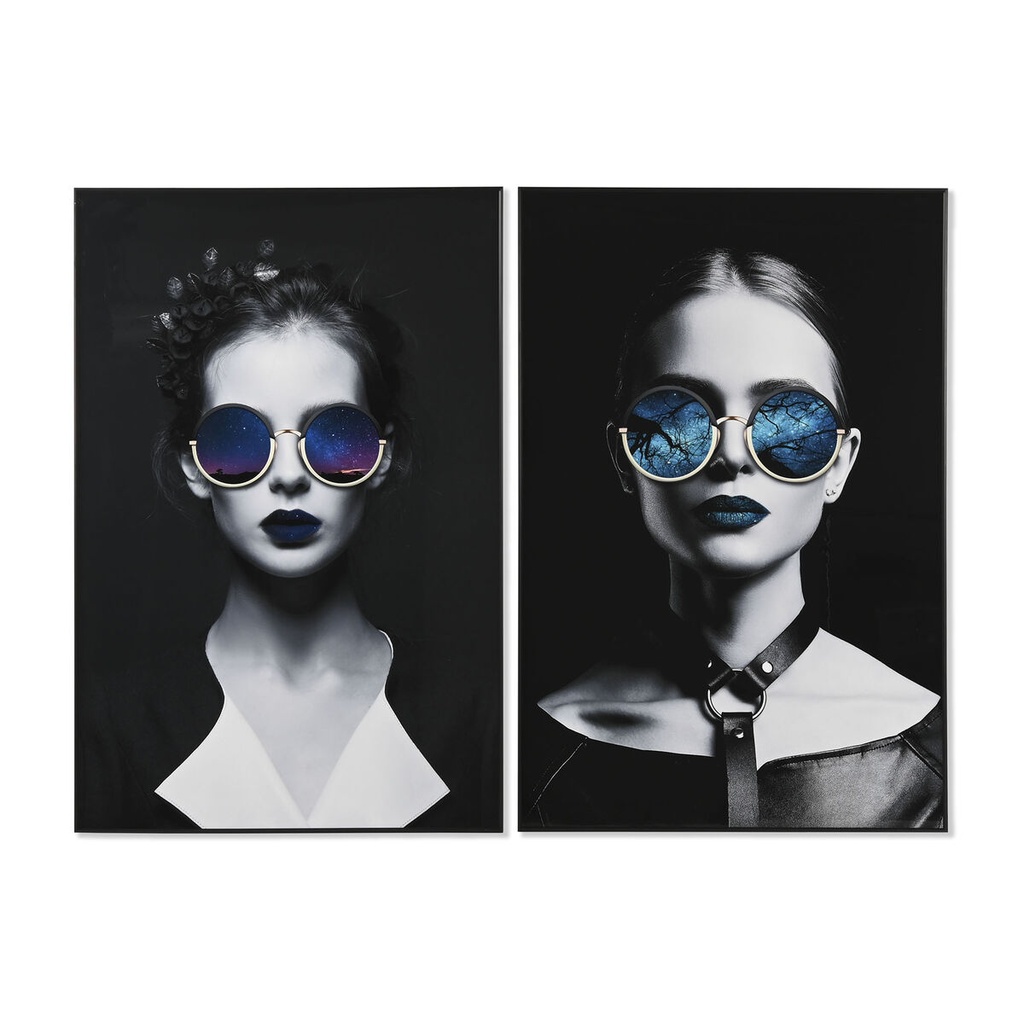 Cuadro Home ESPRIT Aluminio Madera MDF 80 x 3 x 120 cm 80 x 3,5 x 120 cm