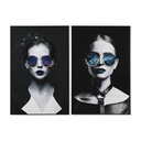 Painting Home ESPRIT Aluminium MDF Wood 80 x 3 x 120 cm 80 x 3,5 x 120 cm