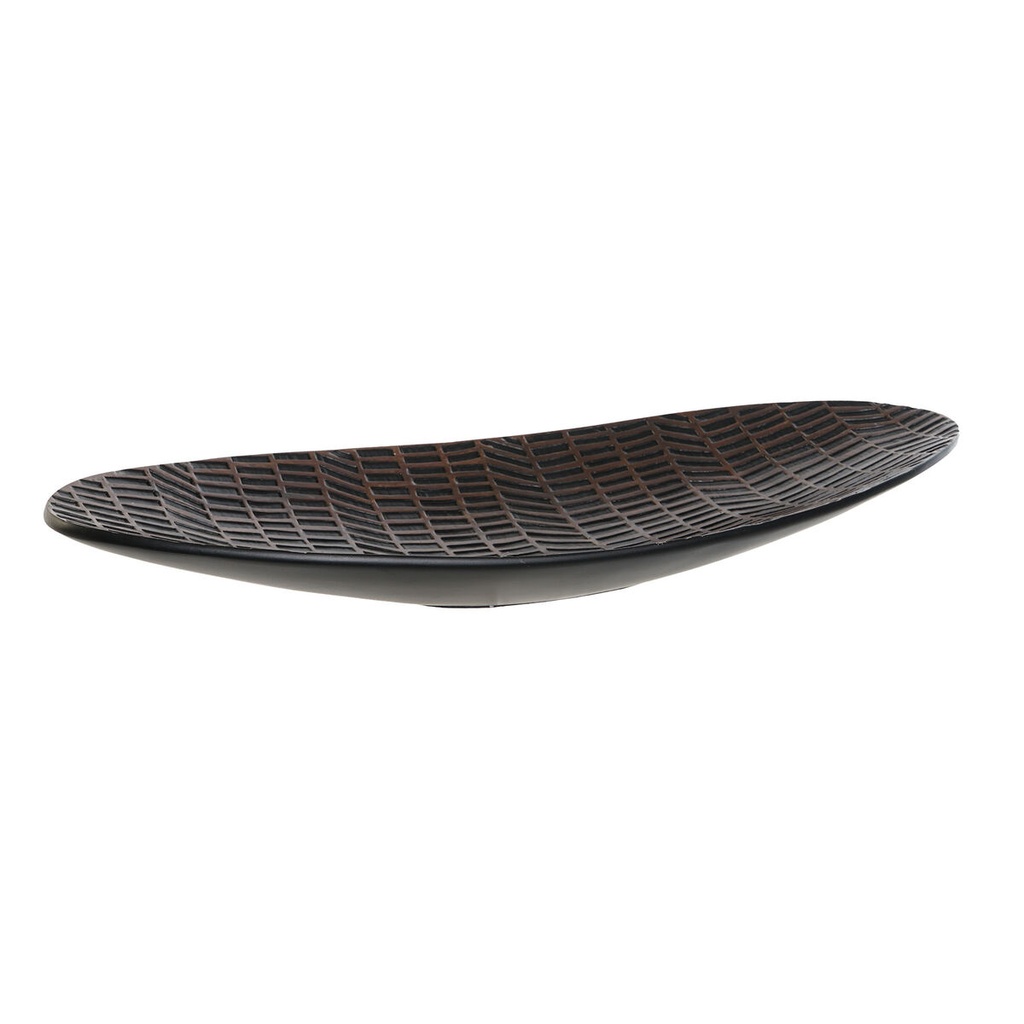 Centerpiece Home ESPRIT Brown Black Resin 48 x 16 x 5 cm