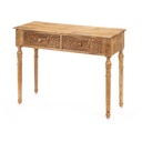 Hall Table with 2 Drawers Gift Decor 40 Brown 98 x 77 x 42 cm Curve