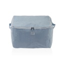Caja de Almacenamiento Versa Corduroy 38 x 26 x 26 cm Azul