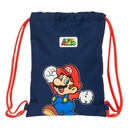 Bolsa Mochila con Cuerdas Super Mario World Azul marino 26 x 34 x 1 cm