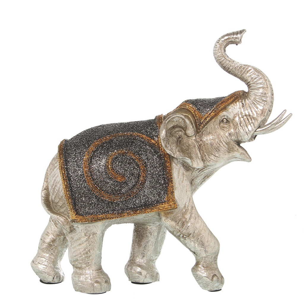 Figura Decorativa Alexandra House Living Plateado Elefante