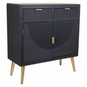 Hall Table with Drawers Alexandra House Living Grey Golden 36 x 85 x 80 cm