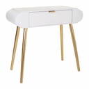 Recibidor Alexandra House Living Dorado 38 x 77 x 84 cm