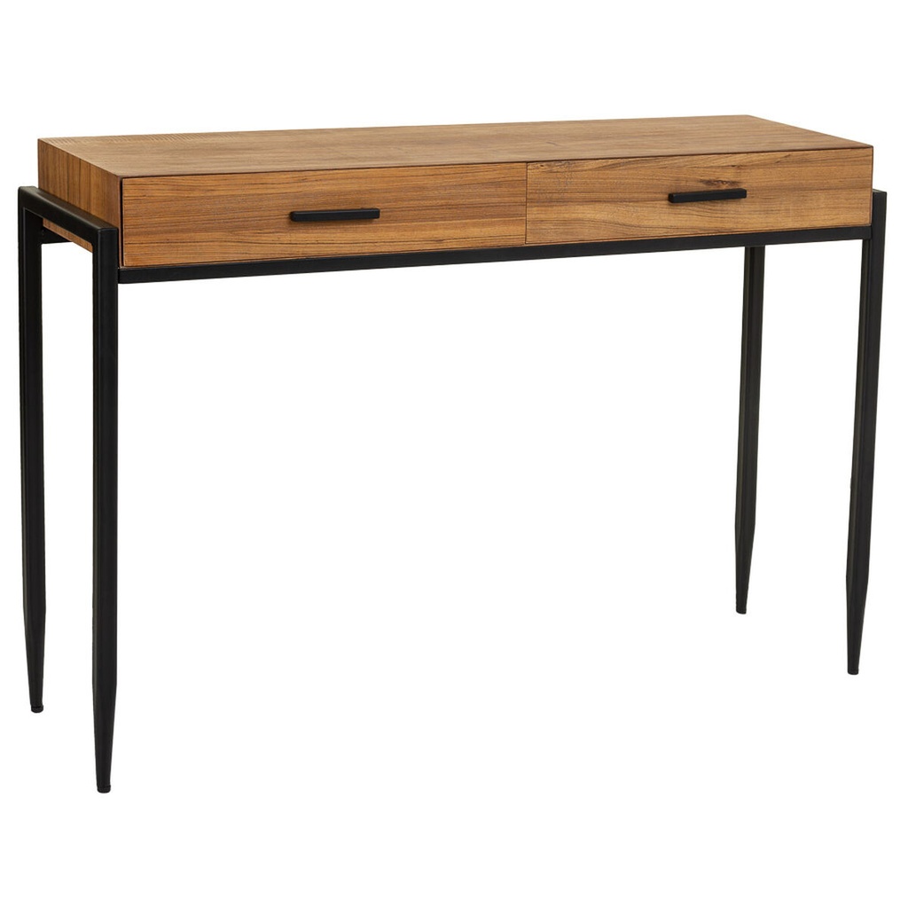 Hall Table with Drawers Alexandra House Living Brown 34 x 81 x 120 cm