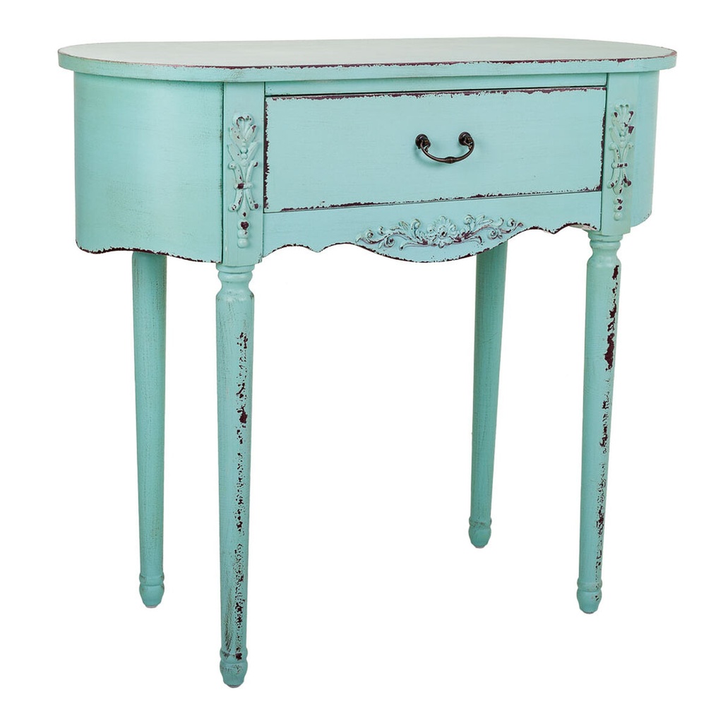 Hall Table with Drawers Alexandra House Living Blue 36 x 80 x 88 cm