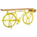 Recibidor Alexandra House Living Bike Amarillo 46 x 93 x 187 cm
