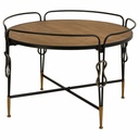 Centre Table Alexandra House Living Brown Metal Fir wood MDF Wood 78 x 53 x 78 cm
