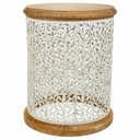 Centre Table Alexandra House Living Brown Metal Fir wood MDF Wood 43 x 55 x 43 cm