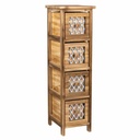 Chest of drawers Alexandra House Living Brown Wood Paolownia wood 26 x 61 x 22 cm
