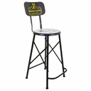 Stool Alexandra House Living Black Iron 40 x 100 x 46 cm