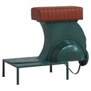 Taburete Alexandra House Living Azul PVC Cuero Hierro 50 x 75 x 95 cm Moto