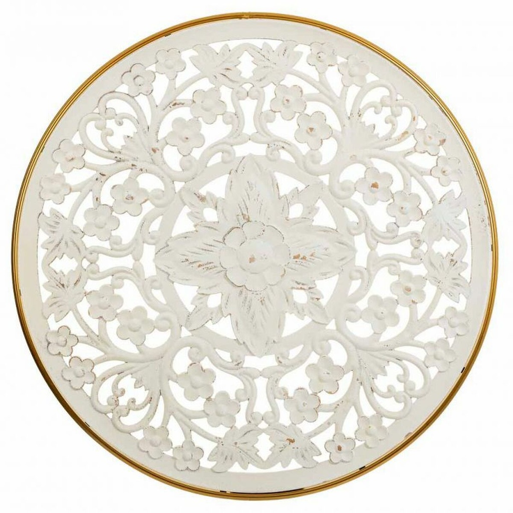 Wall Decoration Alexandra House Living White Metal MDF Wood 3 x 87 x 87 cm