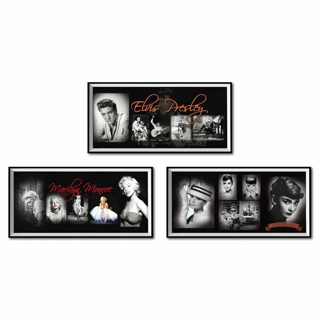 Painting 3D Alexandra House Living Glass Plastic 53 x 2 x 26 cm 3 Pieces