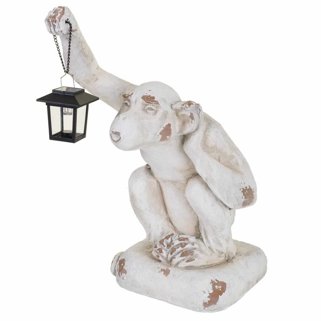 Decorative Figure Alexandra House Living White Monkey 35 x 58 x 36 cm