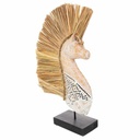 Figura Decorativa Alexandra House Living Negro Natural Caballo 52 x 10 x 30 cm