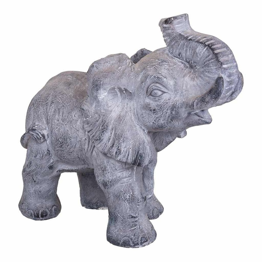 Decorative Figure Alexandra House Living Grey Elephant 26 x 40 x 35 cm