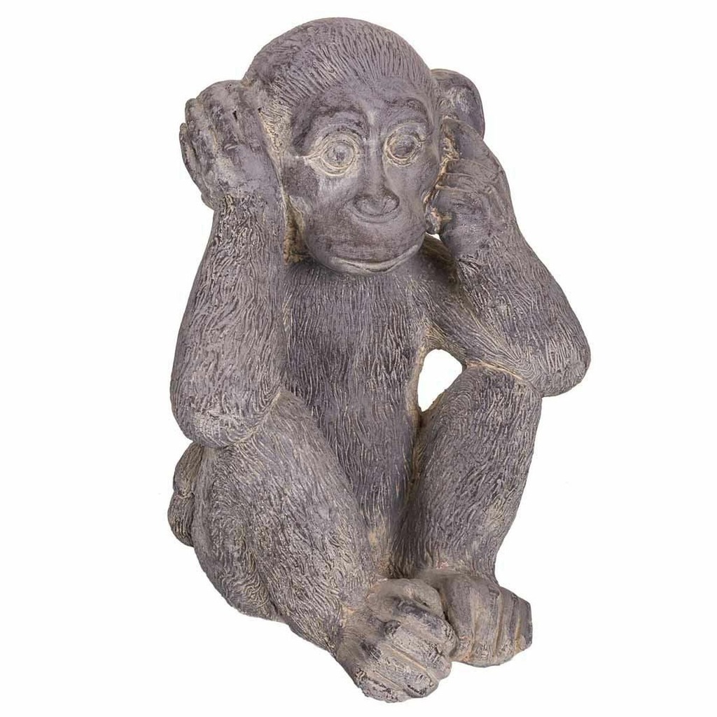 Figura Decorativa Alexandra House Living Gris Mono 26 x 40 x 35 cm