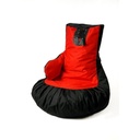 Puff GO GIFT Negro Rojo Oxford Guante de boxeo 130 x 90 cm