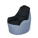 Pouffe GO GIFT Black Grey Oxford tejido antidesgarros