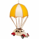 Figura Decorativa Alexandra House Living Amarillo Globo Coche Paracaídas 17 x 31 x 18 cm