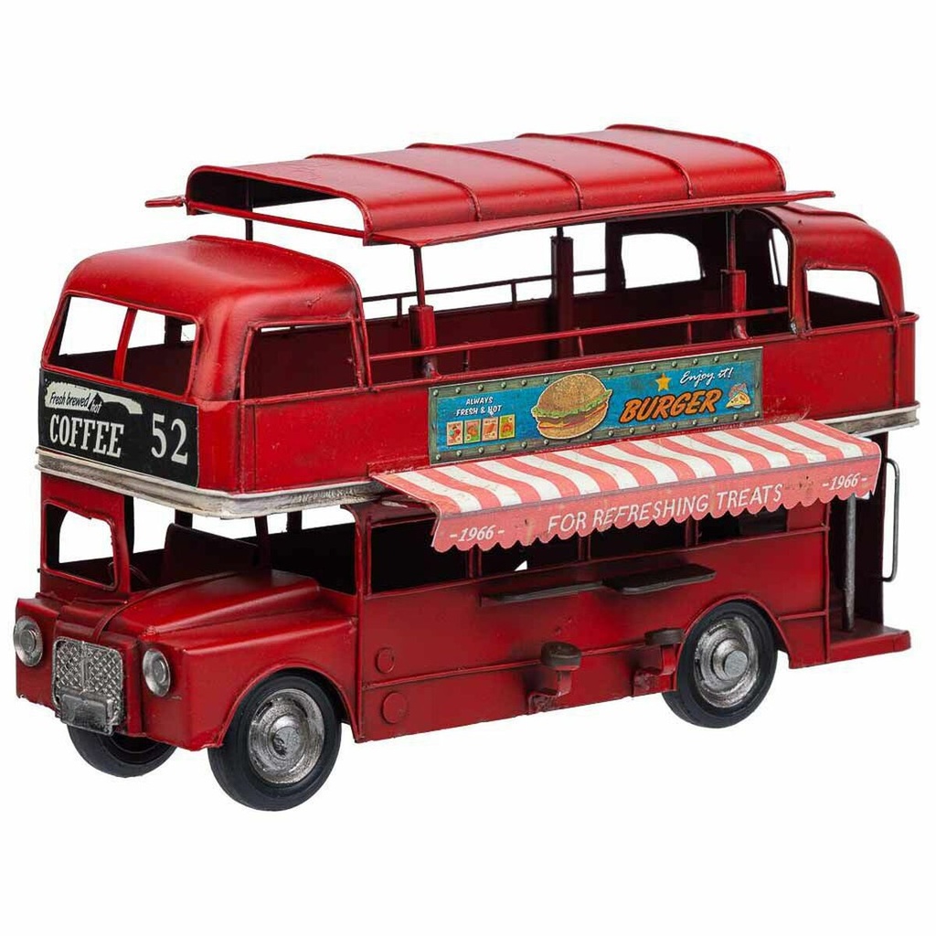 Figura Coleccionable Alexandra House Living Rojo Hierro ABS Autobús 14 x 18 x 28 cm