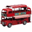 Collectable Figures Alexandra House Living Red Iron ABS Bus 14 x 18 x 28 cm
