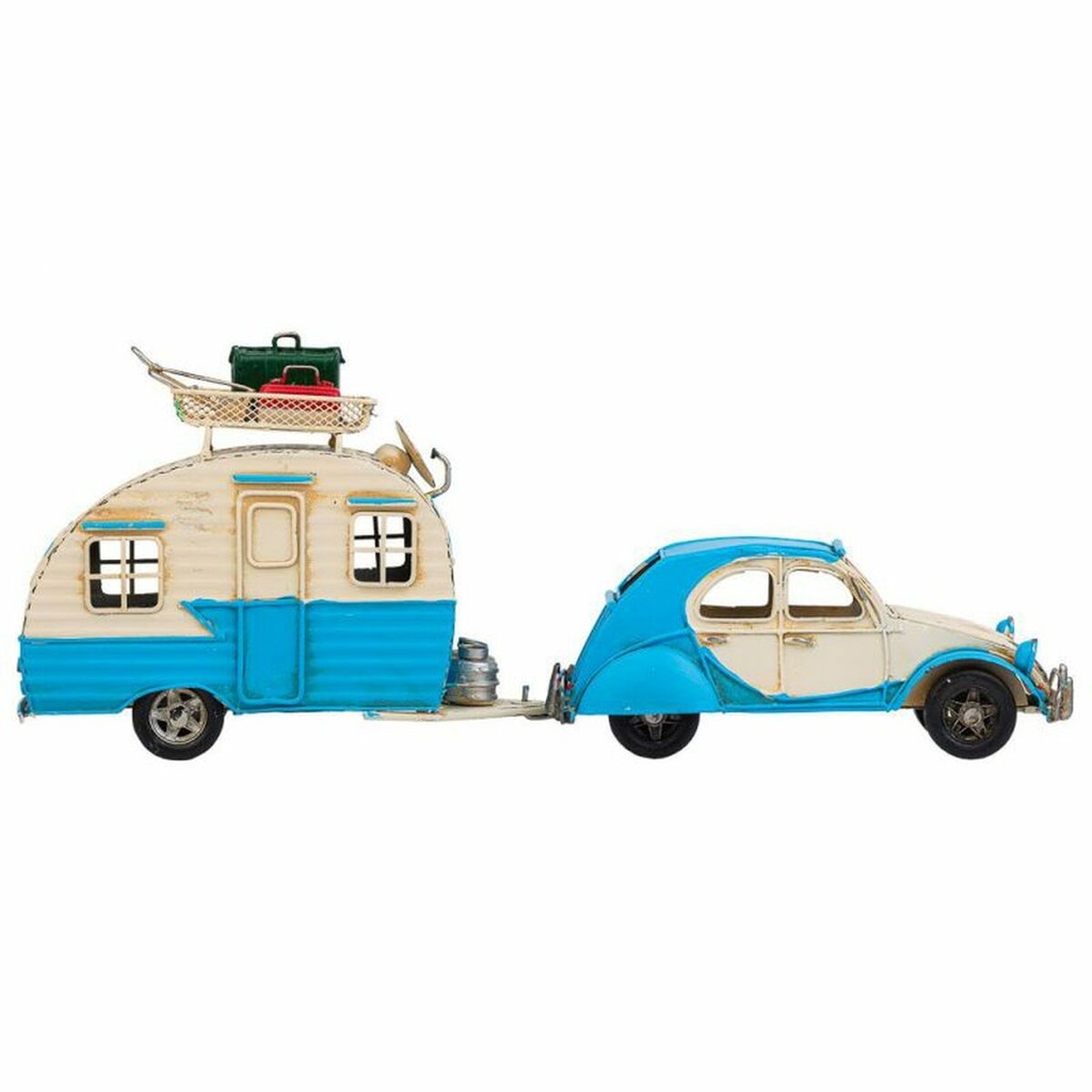 Figura Coleccionable Alexandra House Living Azul claro Hierro ABS Caravana Remolque 9 x 15 x 41 cm
