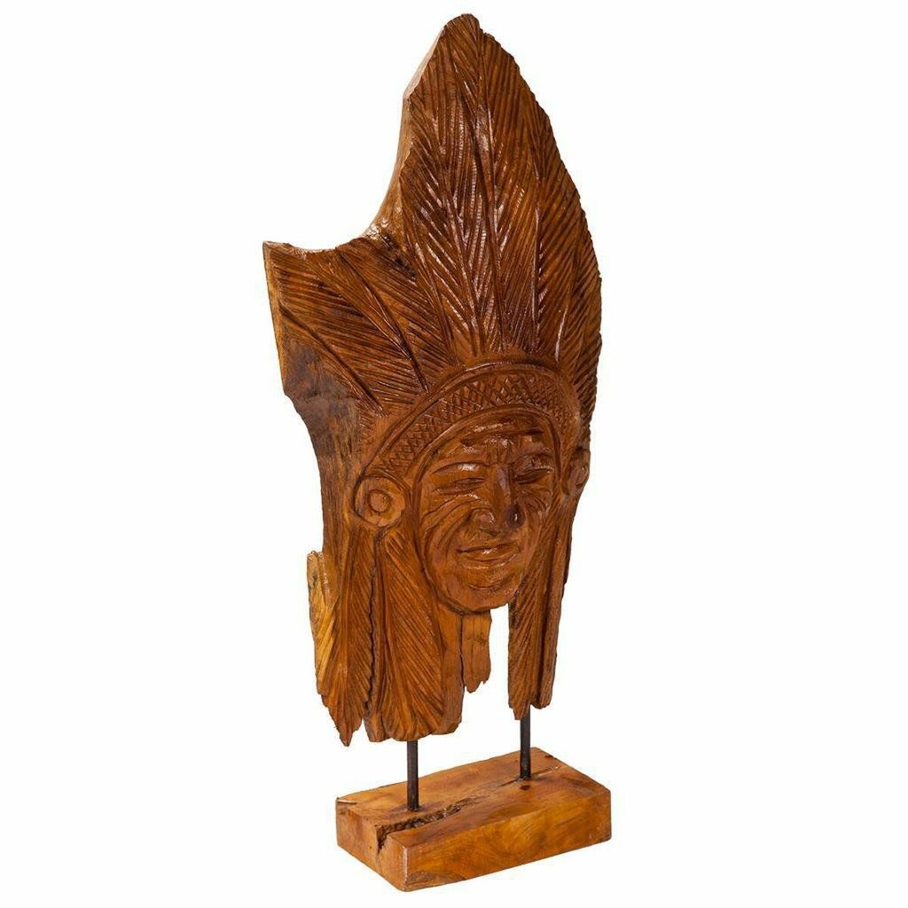 Decorative Figure Alexandra House Living Natural Indian Man 13 x 60 x 30 cm