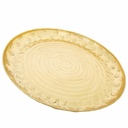 Decorative Plate Alexandra House Living Golden 39 x 2 x 39 cm