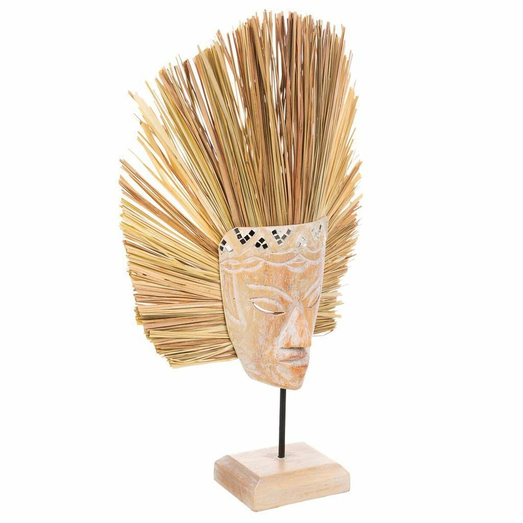 Decorative Figure Alexandra House Living Natural Mask 53 x 13 x 30 cm