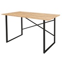 Desk Alexandra House Living Black Oak Metal Wood MDP 120 x 75 x 60 cm industrial