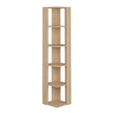 Estantería de Esquina Alexandra House Living Roble Madera MDP 33 x 161 x 33 cm 5 Estantes
