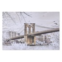 Lienzo Home ESPRIT Lienzo Purpurina 150 x 3 x 100 cm