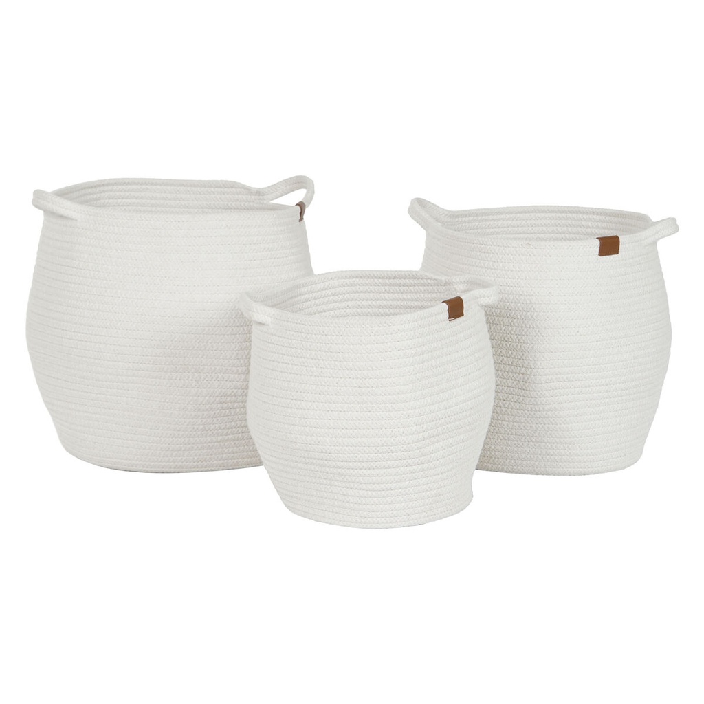 Juego de Cestas Home ESPRIT Moderno 34 x 34 x 34 cm